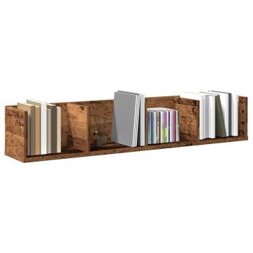 CD Wall Shelf Old Wood 100x18 cm - Stylish Storage Solution