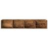 CD Wall Shelf Old Wood 100x18 cm - Stylish Storage Solution