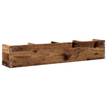 CD Wall Shelf Old Wood 100x18 cm - Stylish Storage Solution