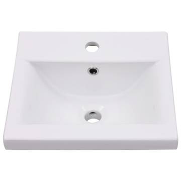 Sink Cabinet with Built-in Basin - Modern White Design