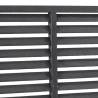 Louver Fence WPC 180x180 cm Grey | Durable & Stylish Fencing