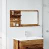 Bathroom Mirror Cabinet Old Wood - 90x11x45 cm | HiPo Market