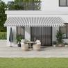  Manual Retractable Awning with LED Anthracite&White 600x300 cm Colour anthracite and black Size 300 x 250 cm Quantity in Package 1 