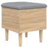 Elegant Storage Bench Sonoma Oak - 42x42x46 cm