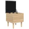 Elegant Storage Bench Sonoma Oak - 42x42x46 cm