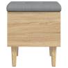 Elegant Storage Bench Sonoma Oak - 42x42x46 cm