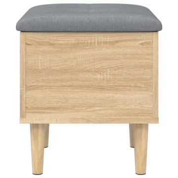 Elegant Storage Bench Sonoma Oak - 42x42x46 cm