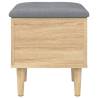 Elegant Storage Bench Sonoma Oak - 42x42x46 cm