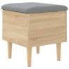 Elegant Storage Bench Sonoma Oak - 42x42x46 cm