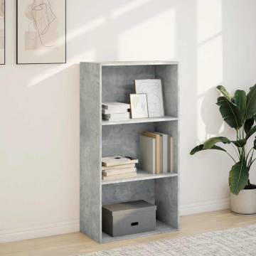 Concrete Grey Bookcase 60x30x114 cm - Stylish Storage Solution