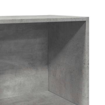 Concrete Grey Bookcase 60x30x114 cm - Stylish Storage Solution