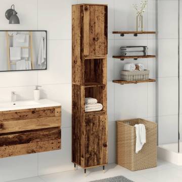 Old Wood Bathroom Cabinet - Stylish Storage Solution