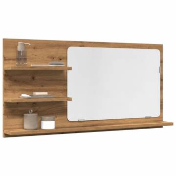 Bathroom Mirror Cabinet Artisan Oak 90x11x45 cm - Hipo Market