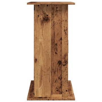 Aquarium Stand Old Wood 81x36x73 cm | Durable & Stylish