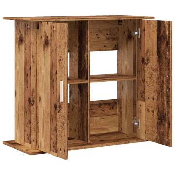 Aquarium Stand Old Wood 81x36x73 cm | Durable & Stylish