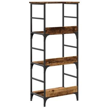 Book Cabinet Old Wood 50x33x117.5 cm - Stylish Storage Solution