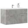  Bathroom Sink Cabinet Concrete Grey 90x38.5x46 cm Engineered Wood Colour concrete grey Size 90 x 38.5 x 46 cm Number of 1 Number of Pieces 