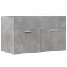 Concrete Grey Bathroom Sink Cabinet - 90x38.5x46 cm