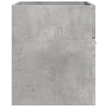 Concrete Grey Bathroom Sink Cabinet - 90x38.5x46 cm