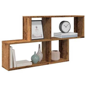 Wall Shelf Old Wood 100x18x53 cm | Stylish Storage Solution