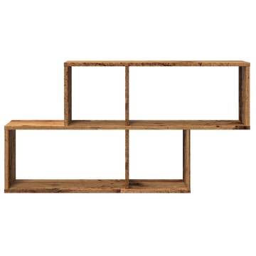 Wall Shelf Old Wood 100x18x53 cm | Stylish Storage Solution