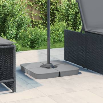 4 Piece Parasol Base Set - Stable & Durable 100 kg Base