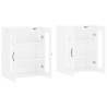 High Gloss White Wall Mounted Cabinets - Set of 2 | HipoMarket