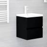  Sink Cabinet with Built-in Basin Black Engineered Wood Colour black Size 41 x 38.5 x 45 cm Quantity in Package 1 Model without faucet & drain 