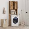 Washing Machine Cabinet Old Wood - Space-Saving Storage Solution