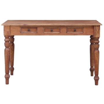 Solid Mahogany Desk with Drawers - 117x57 cm | HipoMarket