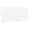 Sink Cabinet White 100x38.5 cm | Stylish Bathroom Storage