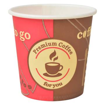 1000 Pcs Disposable Coffee Cups - 120 ml (4 oz) | HipoMarket