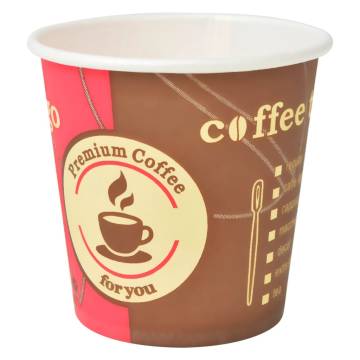 1000 Pcs Disposable Coffee Cups - 120 ml (4 oz) | HipoMarket