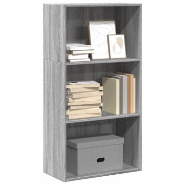 Bookcase Grey Sonoma 60x30x114 cm - Stylish Storage Solution