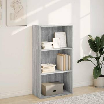 Bookcase Grey Sonoma 60x30x114 cm - Stylish Storage Solution