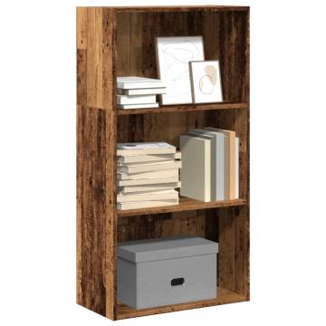 Stylish Bookcase Old Wood - 60x30x114 cm - Storage Solution