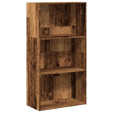 Stylish Bookcase Old Wood - 60x30x114 cm - Storage Solution