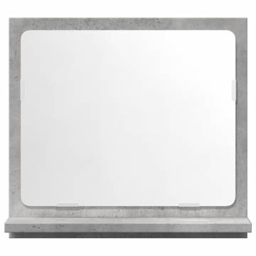 Bathroom Mirror Cabinet - Concrete Grey, Stylish & Functional