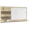  Bathroom Mirror Cabinet Sonoma Oak 90x11x45 cm Engineered Wood Colour sonoma oak Quantity in Package 1 