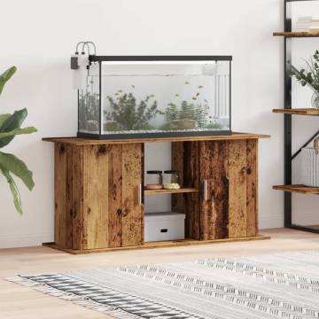 Aquarium Stand Old Wood - Durable Engineered Wood 121x41x58 cm