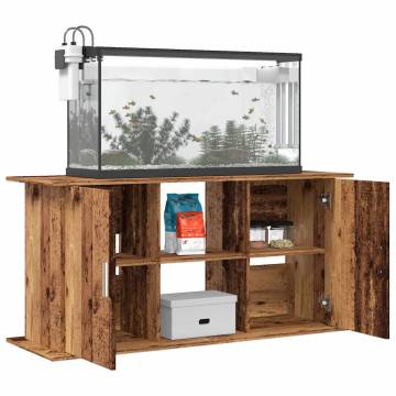 Aquarium Stand Old Wood - Durable Engineered Wood 121x41x58 cm