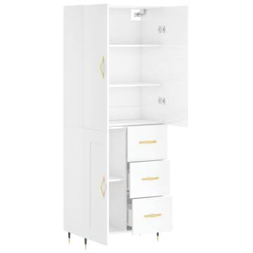 Highboard High Gloss White - Stylish Storage Solution | HipoMarket