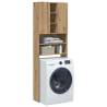  Washing Machine Cabinet Artisan Oak 64x25.5x190 cm Colour artisan oak Number of 1 