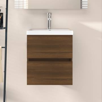 Sink Cabinet Brown Oak 41x38.5 cm - Stylish Storage Solution