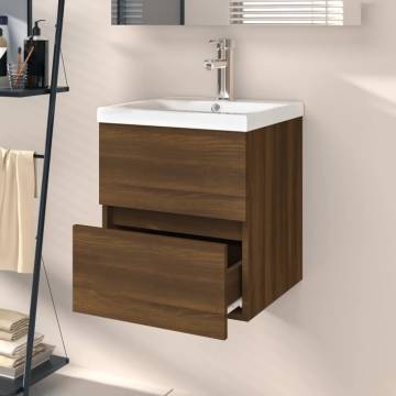 Sink Cabinet Brown Oak 41x38.5 cm - Stylish Storage Solution