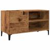 Stylish Record Cabinet in Old Wood - 84.5x38x48 cm