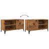 Stylish Record Cabinet in Old Wood - 84.5x38x48 cm