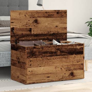 Trendy Old Wood Storage Chest - Durable & Stylish | Hipo Market