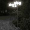 3pcs Silver Outdoor Floor Lamps - Durable & Stylish Lighting