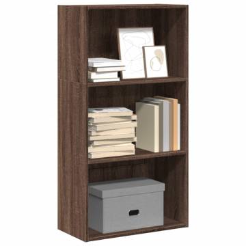 Brown Oak Bookcase 60x30x114 cm - Stylish Storage Solution